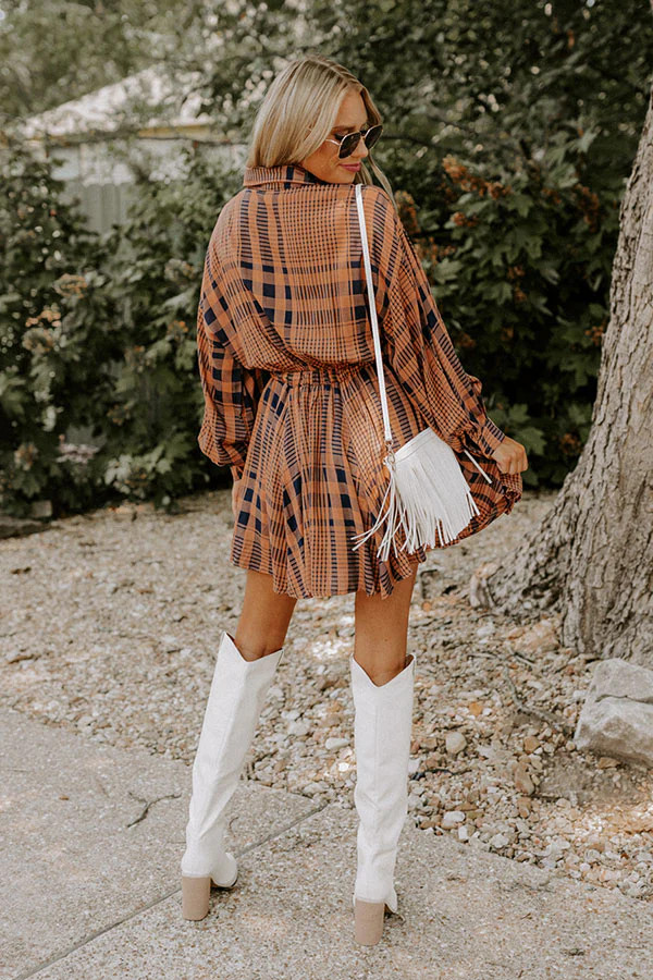 Seasonal Shift Plaid Dress | Impressions Online Boutique