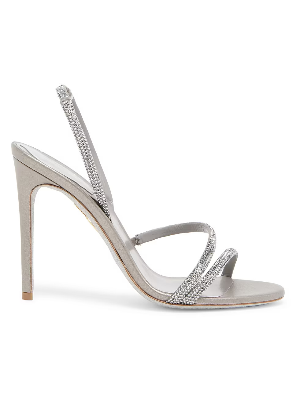 Crystal-Embellished Satin Sandals | Saks Fifth Avenue