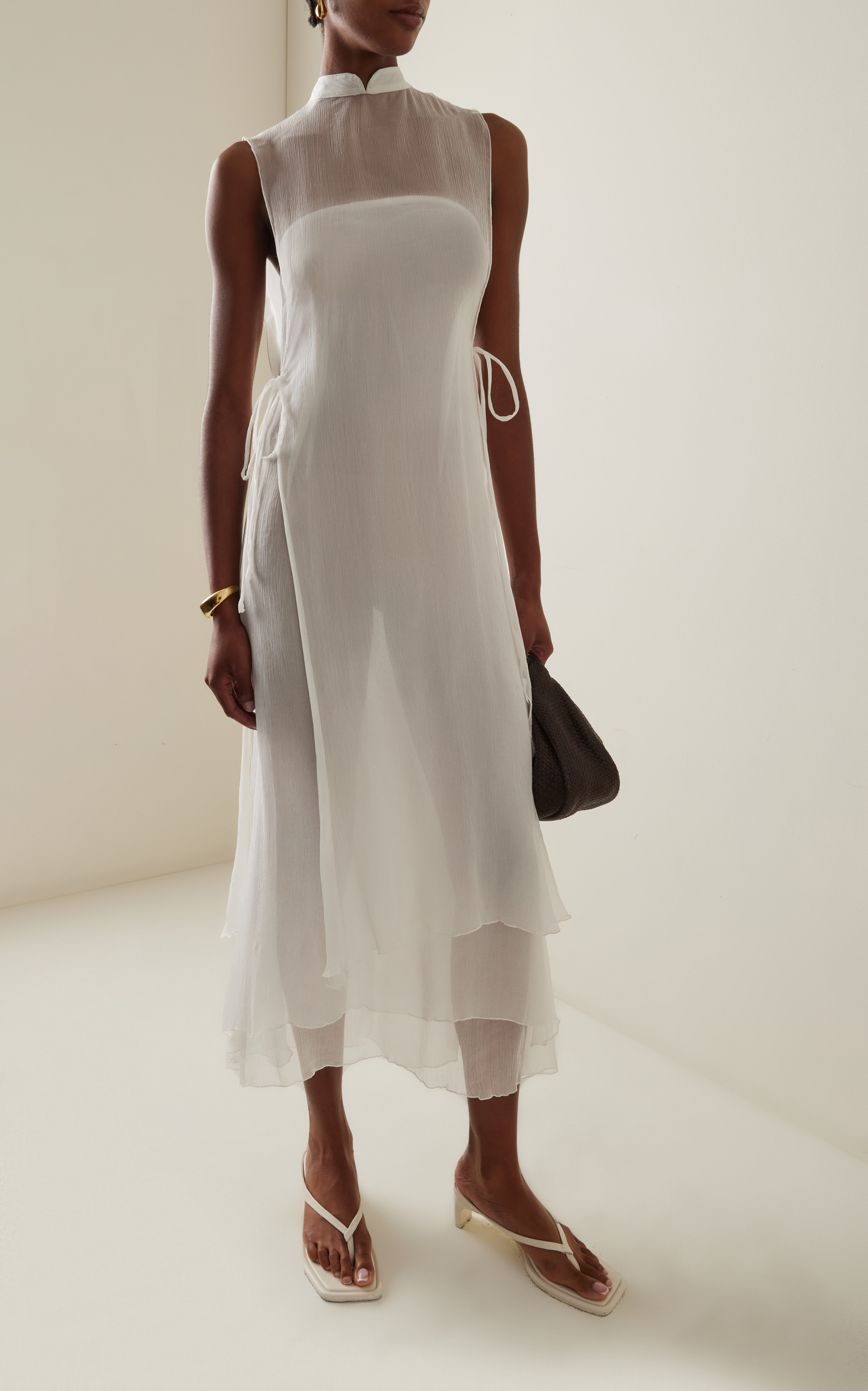 Ola Crinkled Silk Maxi Dress | Moda Operandi (Global)