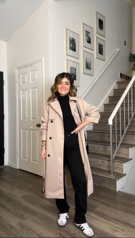 Love this chic and classic way to style black jeans!! 
Trench coat xs
Jeans 25
Turtleneck top xs
Use code “carolina10” for 10% off my Miranda Frye Jewelry! 
Adidas Samba OG, Levi’s black jeans, trench coat, styling back jeans, Levi’s 

#LTKfindsunder100 #LTKfindsunder50 #LTKshoecrush