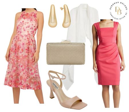 These pretty viral cocktail dresss are perfect for a spring or summer wedding. Wear them with nude shoes and a metallic clutch. The pretty ivory wrap is handy to wear in the church or in a cool reception hall.

#LTKover40 #LTKparties #LTKwedding