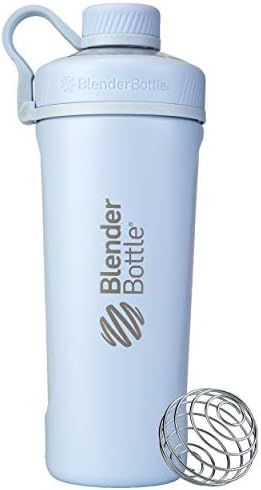 BlenderBottle Radian Shaker Cup Insulated Stainless Steel Water Bottle with Wire Whisk, 26-Ounce,... | Amazon (US)