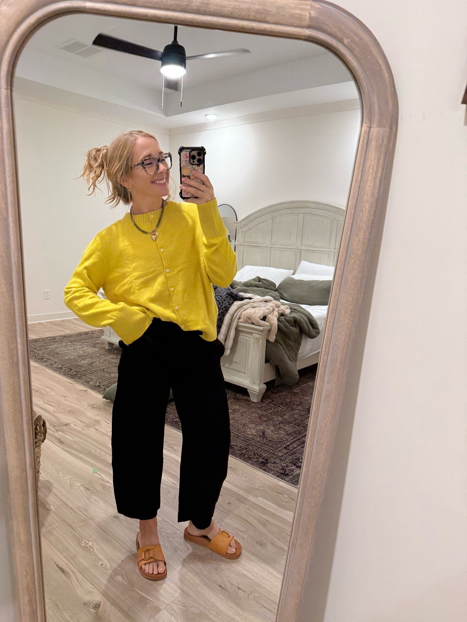 Teacher cardigan outfit