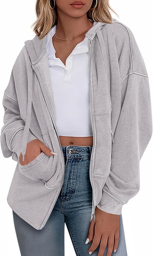 BTFBM Zip Up Hoodie Women Fleece Oversized Sweatshirts 2025 Fall Fashion Outfits Casual Y2k Jacke... | Amazon (US)