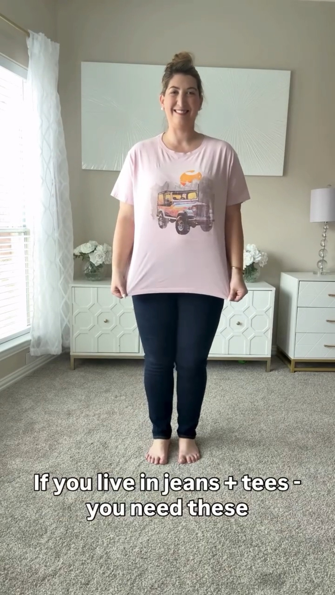 These @samsclub graphic tees look designer, but they’re under $10
#CommissionsEarned #SamsPartner @samsclubcreator 

✨ Why they’re worth grabbing:
– 100% cotton, soft, breathable, and washes well
– Slightly oversized = comfy, relaxed fit
– Real licensed graphics: Ford, Rolling Stones, Modelo, Monet & more
– Boutique-quality details without the boutique price
– Sizes XS–XXL - true to size with a roomy fit

💡 How I’d style them:
👖 Jeans + sneakers = effortless casual look
🧥 Layer under a flannel or denim jacket for fall
💼 Add gold jewelry + crossbody for elevated errands

The perfect “throw on and still look cute” fall top 🍂Shop while they’re still in stock, these always go fast!

Follow @sparklinginstyle for easy affordable outfits + cozy fall finds 🤍

#SamsClubFinds #SamsClubStyle #GraphicTeeOutfit #FallOutfitIdeas #AffordableStyle #FallFashion #EverydayOutfits #ComfyChic #OOTDInspo #CasualStyle

Sam’s Club graphic tee, women’s vintage t-shirt, fall outfit ideas, affordable fall fashion, under $10 tops, oversized tee outfit, licensed graphic tee, casual outfit inspo, cozy fall look, everyday mom outfit, boutique-style top, comfy cute outfit