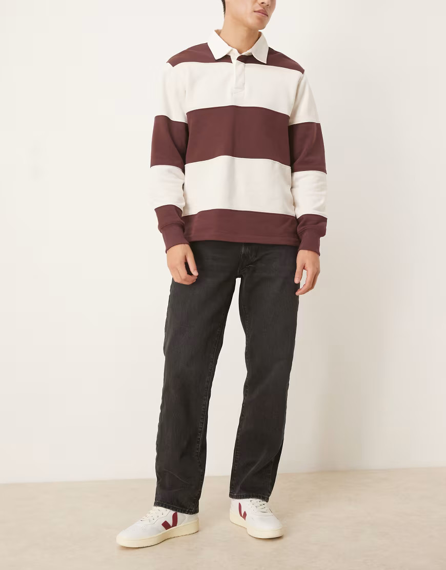 Abercrombie & Fitch straight leg jeans in black | ASOS (Global)