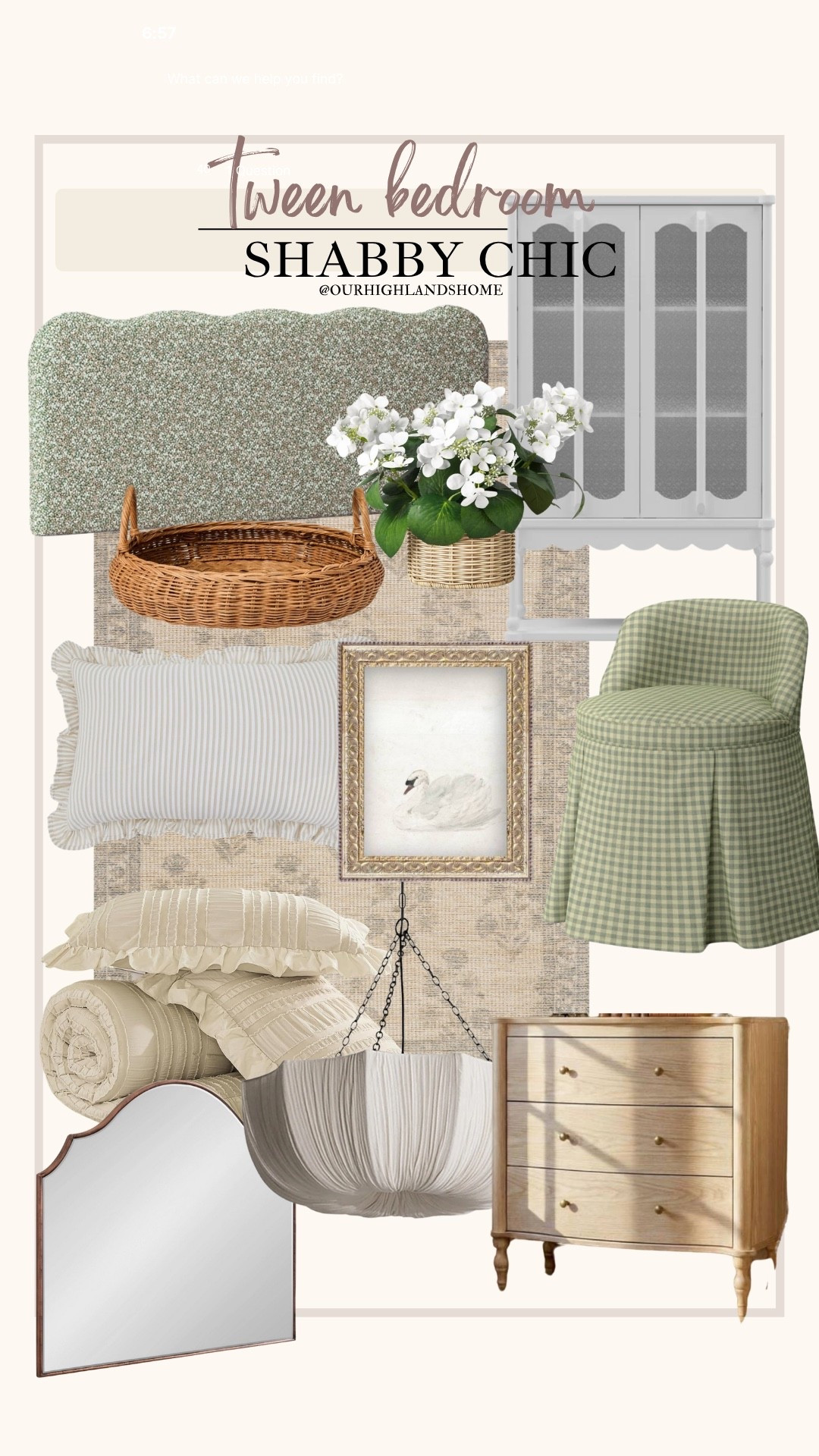tween bedroom shabby chic inspired. pattern play, feminine ruffles and mature color tones 

#LTKKids #LTKSaleAlert #LTKHome