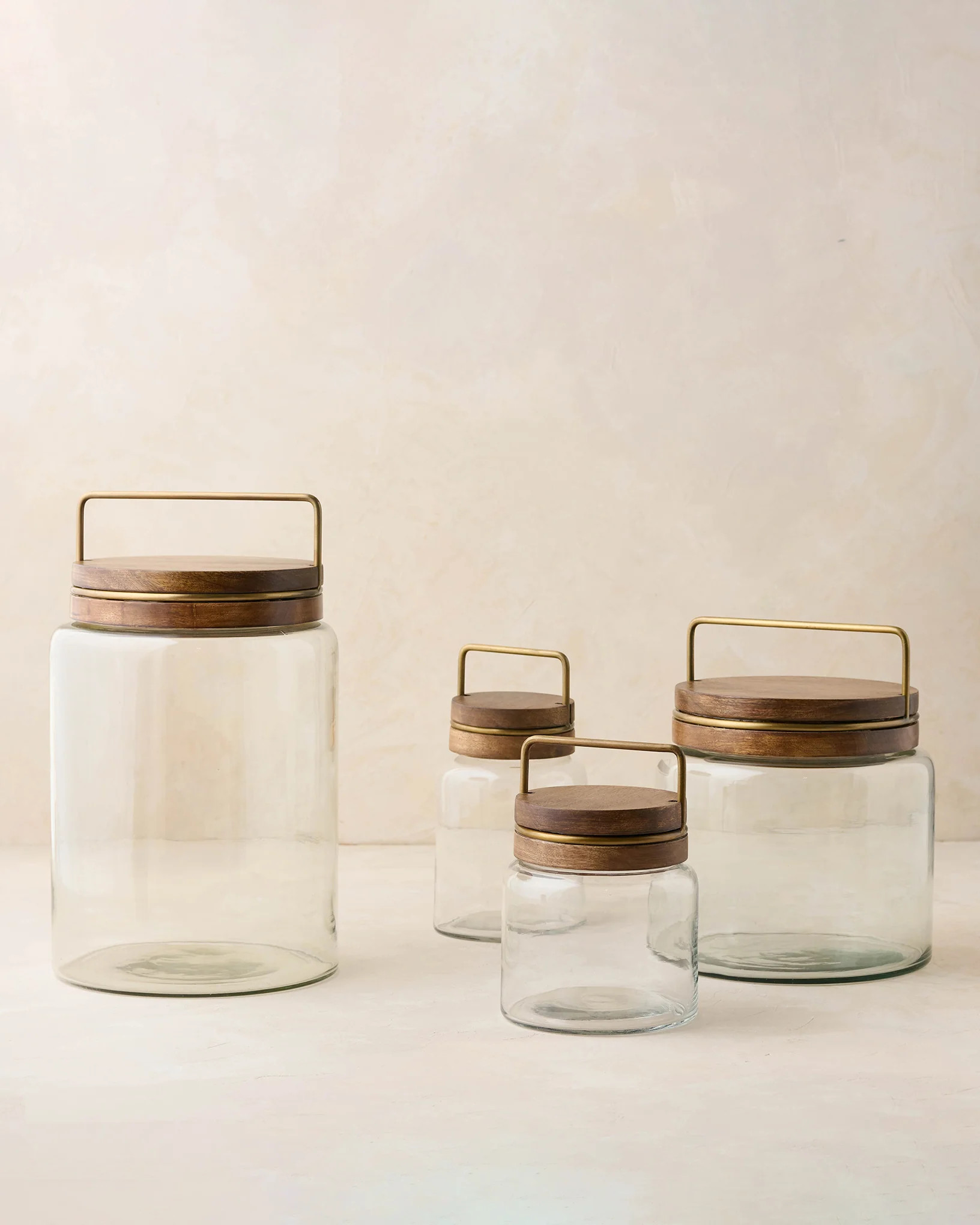 Wood with Antique Brass Canister | Magnolia