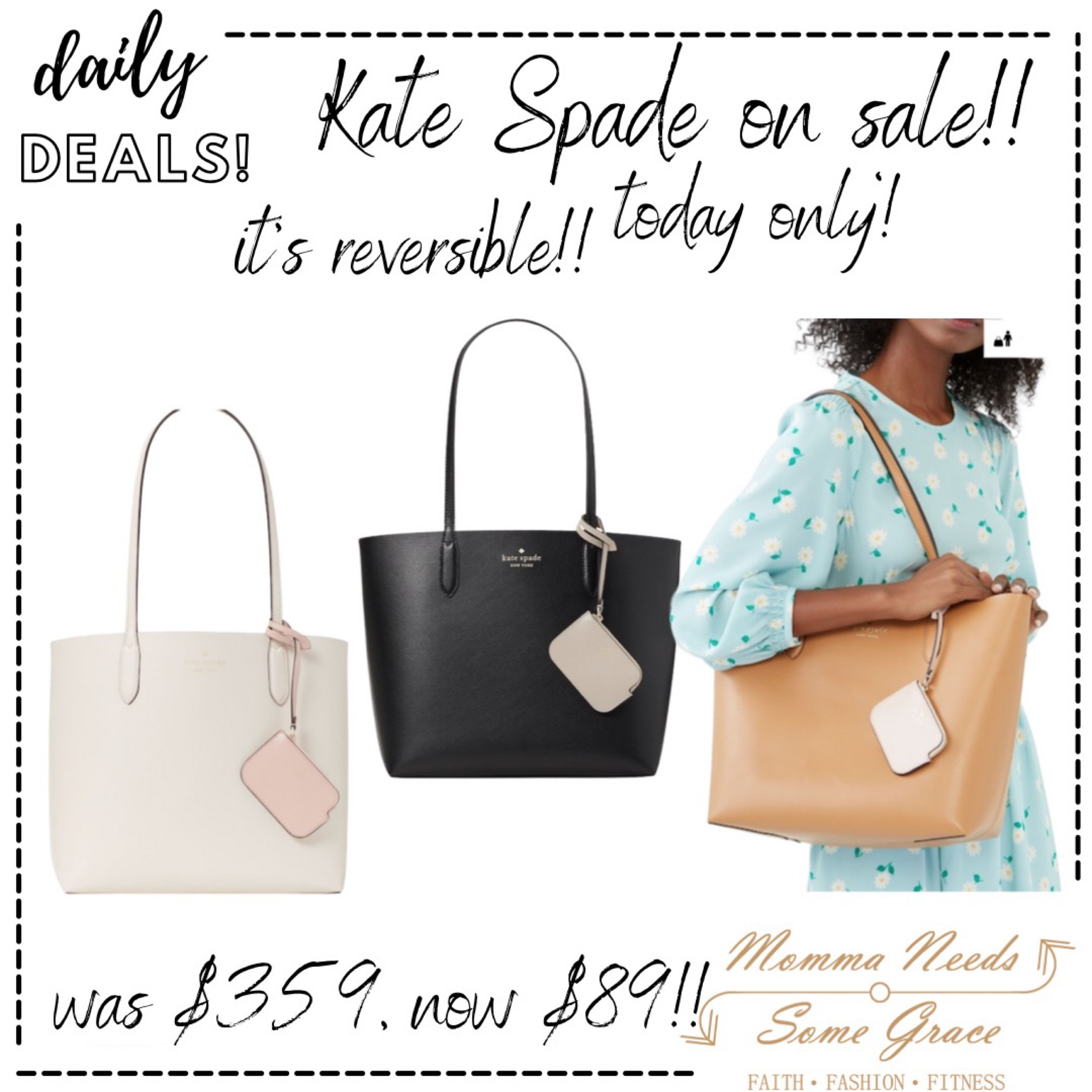 Kate Spade Ava Reversible Leather Tote