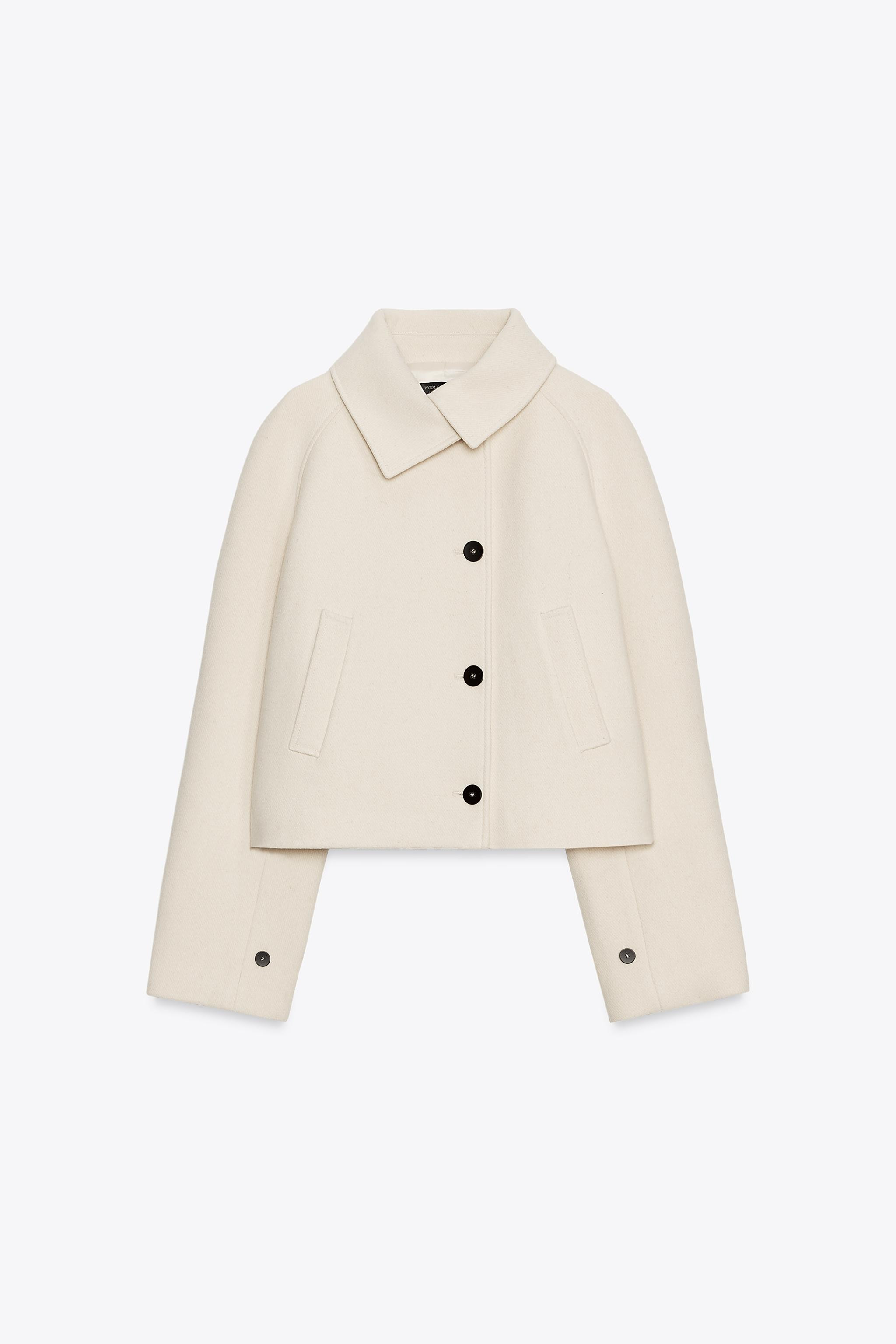 ZW COLLECTION WOOL SHORT COAT | Zara US