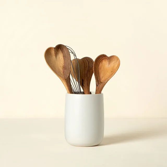 Hand-Carved Heart Serving Spoon | UncommonGoods