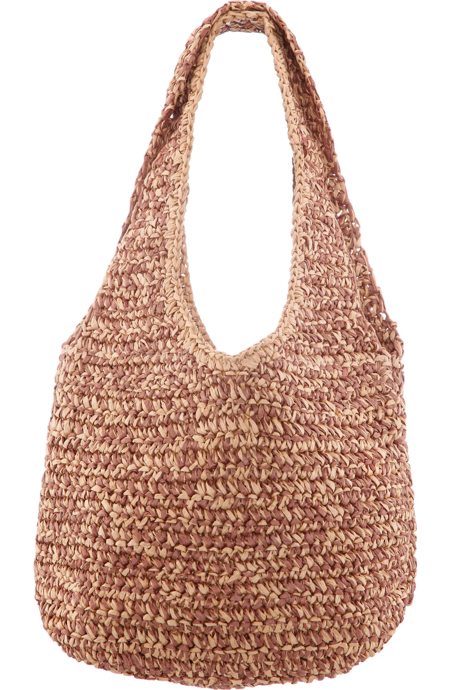 Payton Raffia Shoulder Bag | Nordstrom