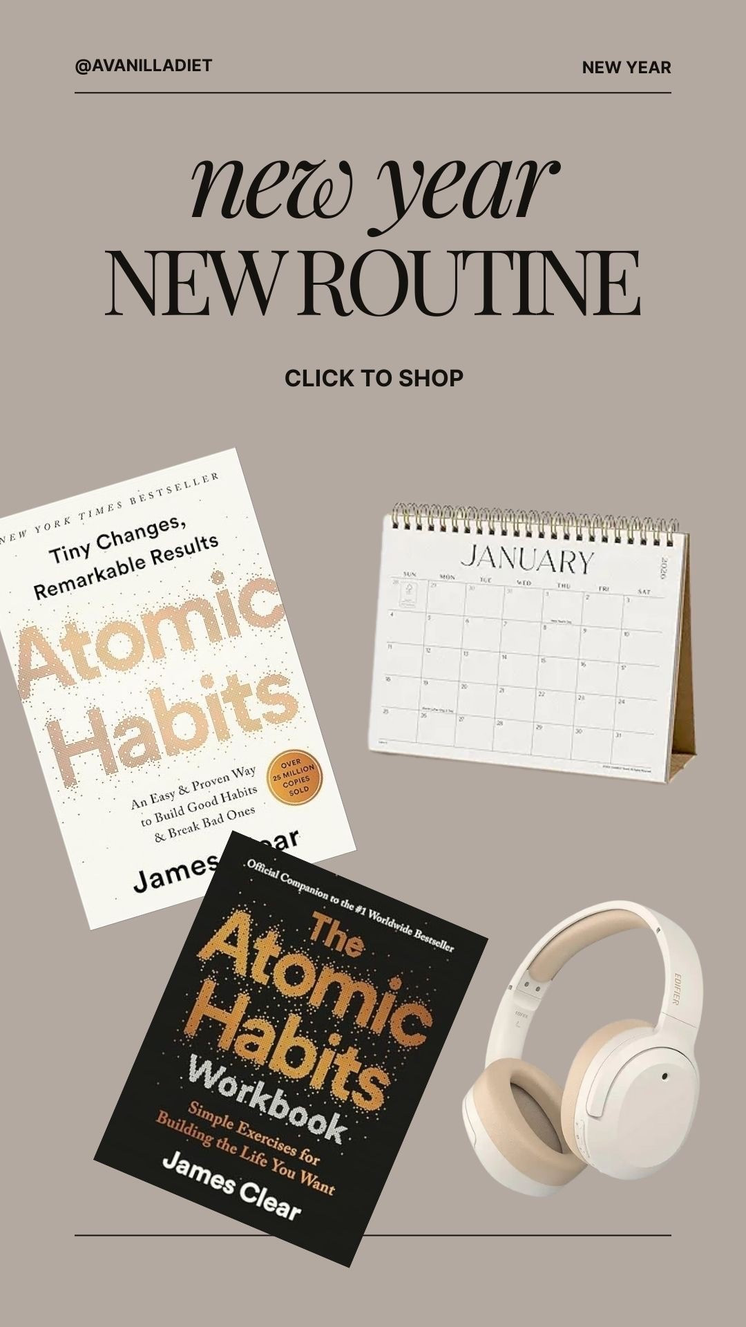 New Year, New Routine ✨
Fresh habits, wellness upgrades, and simple resets to start the year feeling your best 💫

#newyearroutine #wellnessgoals #healthyhabits #selfcareera #newyearreset #wellnessfavorites #lifestyleedit #amazonfinds #ltkwellness

#LTKselfcare