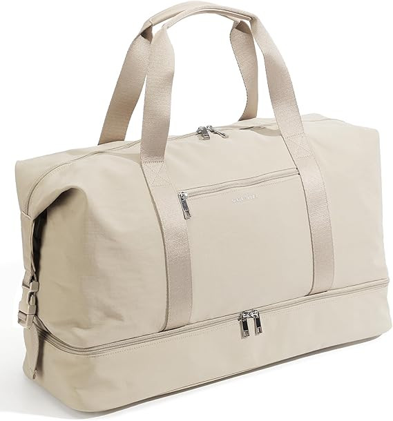 Oeihuivt Weekender Bags for Women - 21 Inch Large Travel Duffel Bag 2-Piece Set with Shoe Compart... | Amazon (US)