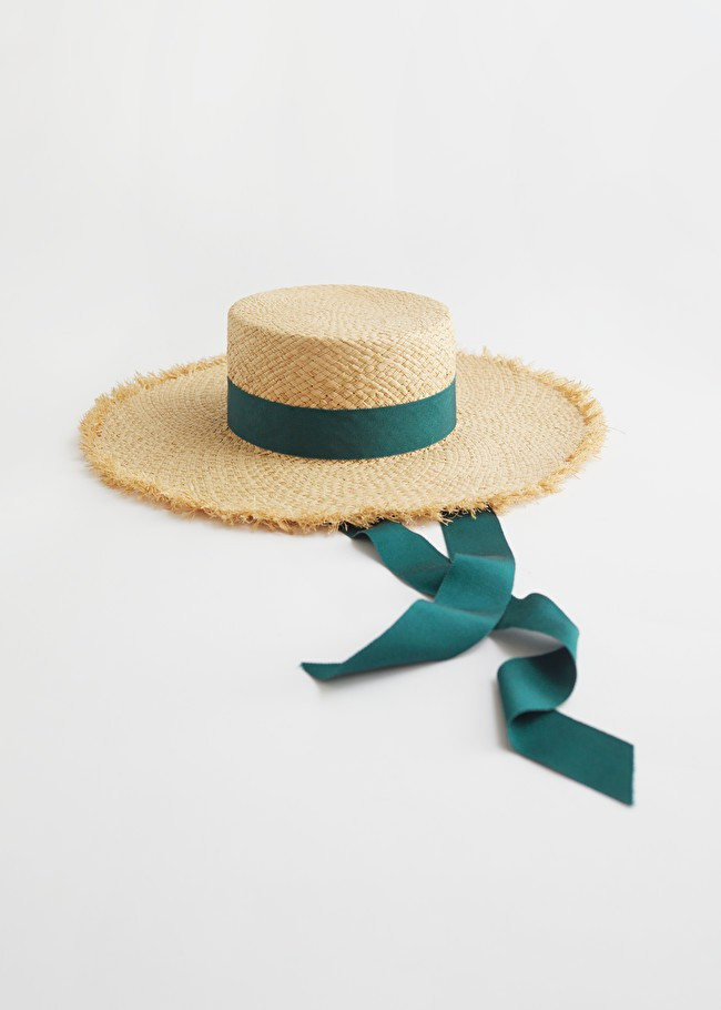 Ribbon Brim Straw Boater Hat | & Other Stories (EU + UK)