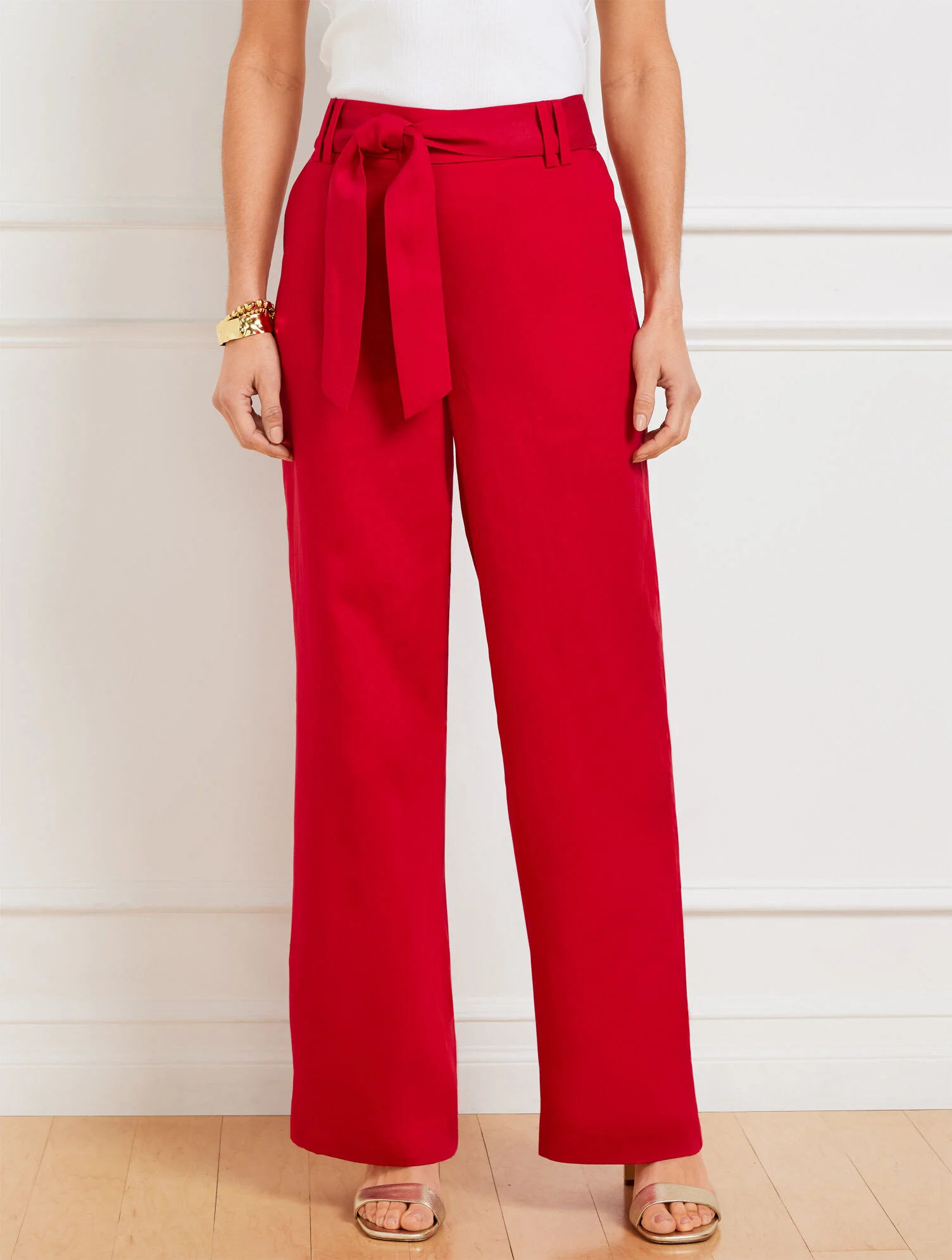 Wide Leg Pull-On Pants | Talbots