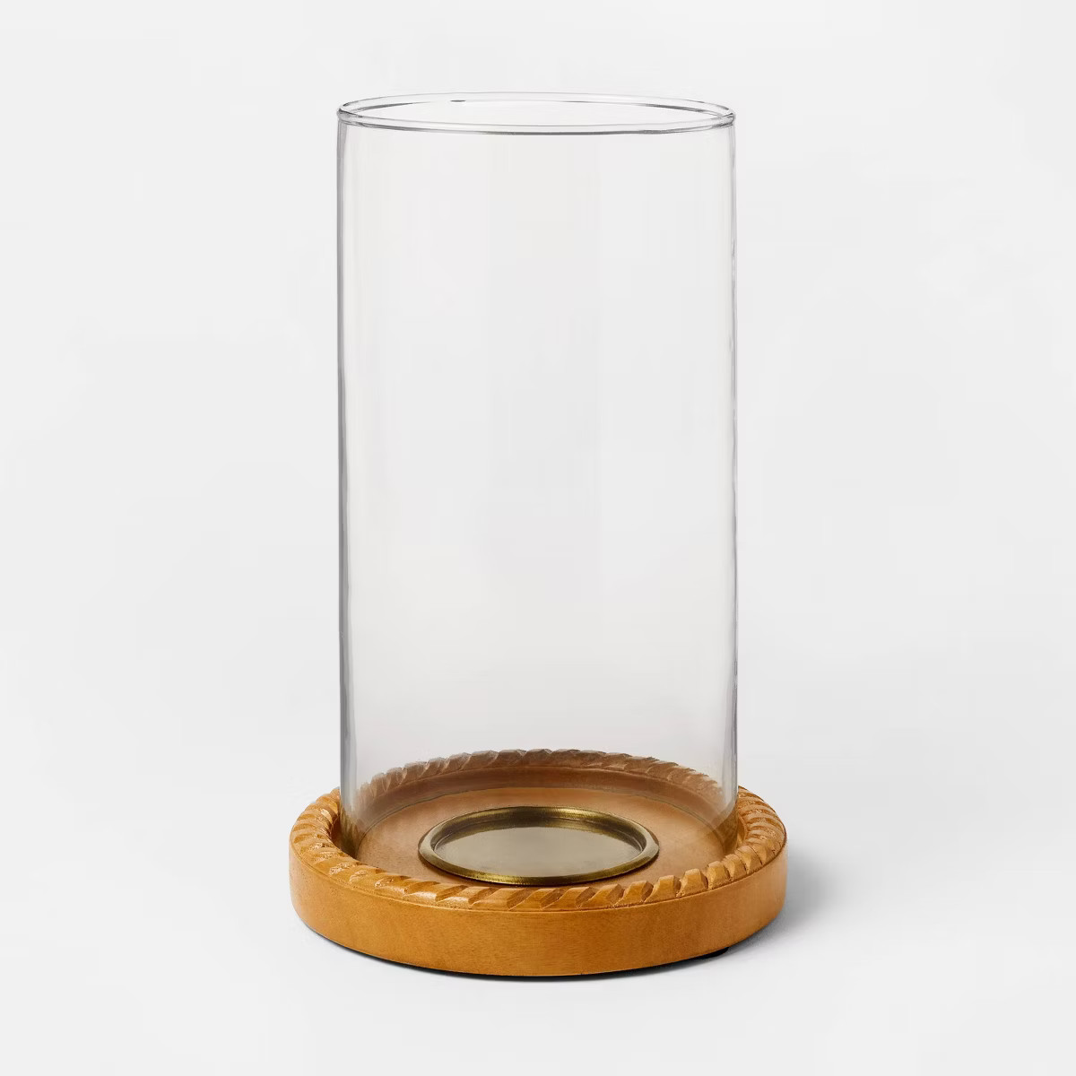 Wood and Glass Hurricane - Threshold™ designed with Studio McGee | Target