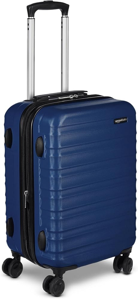 Amazon Basics 21" Hardside Carry-On Luggage, Hardshell Suitcase With Wheels, Expandable For Up to... | Amazon (US)