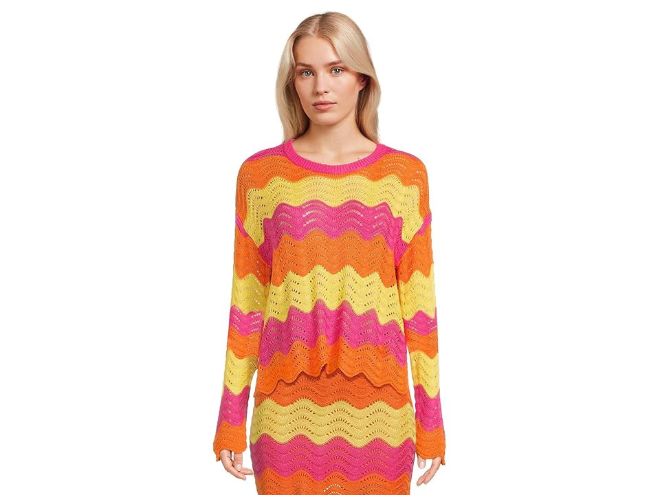 Beach Riot Beach Sweater Women's Clothing Soleil Wave : LG, Cotton/Acrylic | Zappos