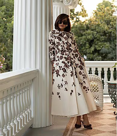 Antonio Melani x Style Bungalow Chintz Canvas Floral Print Peter Pan Collar Car Coat - 4 | Dillard's