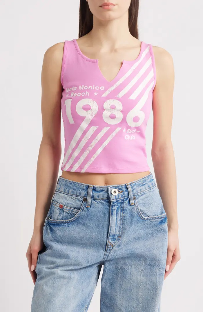 Santa Monical 86 Split Neck Graphic Tank | Nordstrom