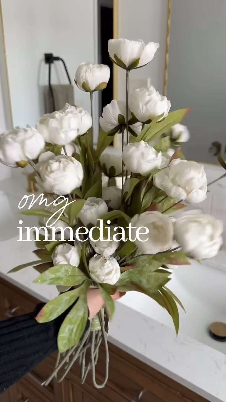 If you love the look of fresh peonies but not the wilting these are it. Full, romantic, and such a luxe touch for shelves, consoles, or your dining table — without the weekly replacement.

Instant elegance without the upkeep — my favorite kind of decor. High sell out risk! 

// Amazon, Amazon Finds, Amazon Home, Amazon Home Finds, Amazon Home Decor, Amazon Home Decor Finds, Amazon Home Decor Must Haves, Cozy Home, Cozy Home Decor, Faux Flowers, Faux Peonies 

 #LTKmomlife #LTKHome #LTKFindsUnder100