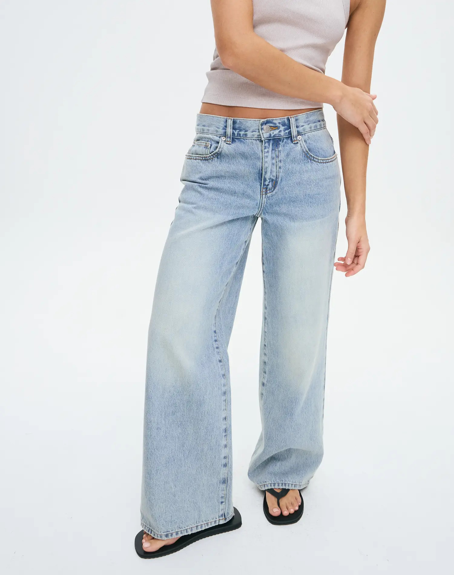 Low Rise Wide Leg Jean | Glassons (Australia)