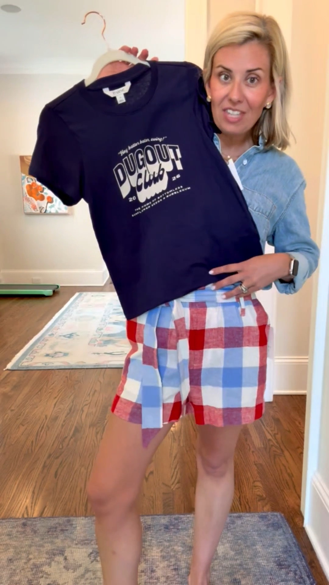 These shorts are perfect for Memorial Day, July 4th and all summer long!! So many ways to style them…like with this denim shirt or adorable tee! I’m in xs in all. 

#LTKmomlife #LTKdayinmylife #LTKSeasonal