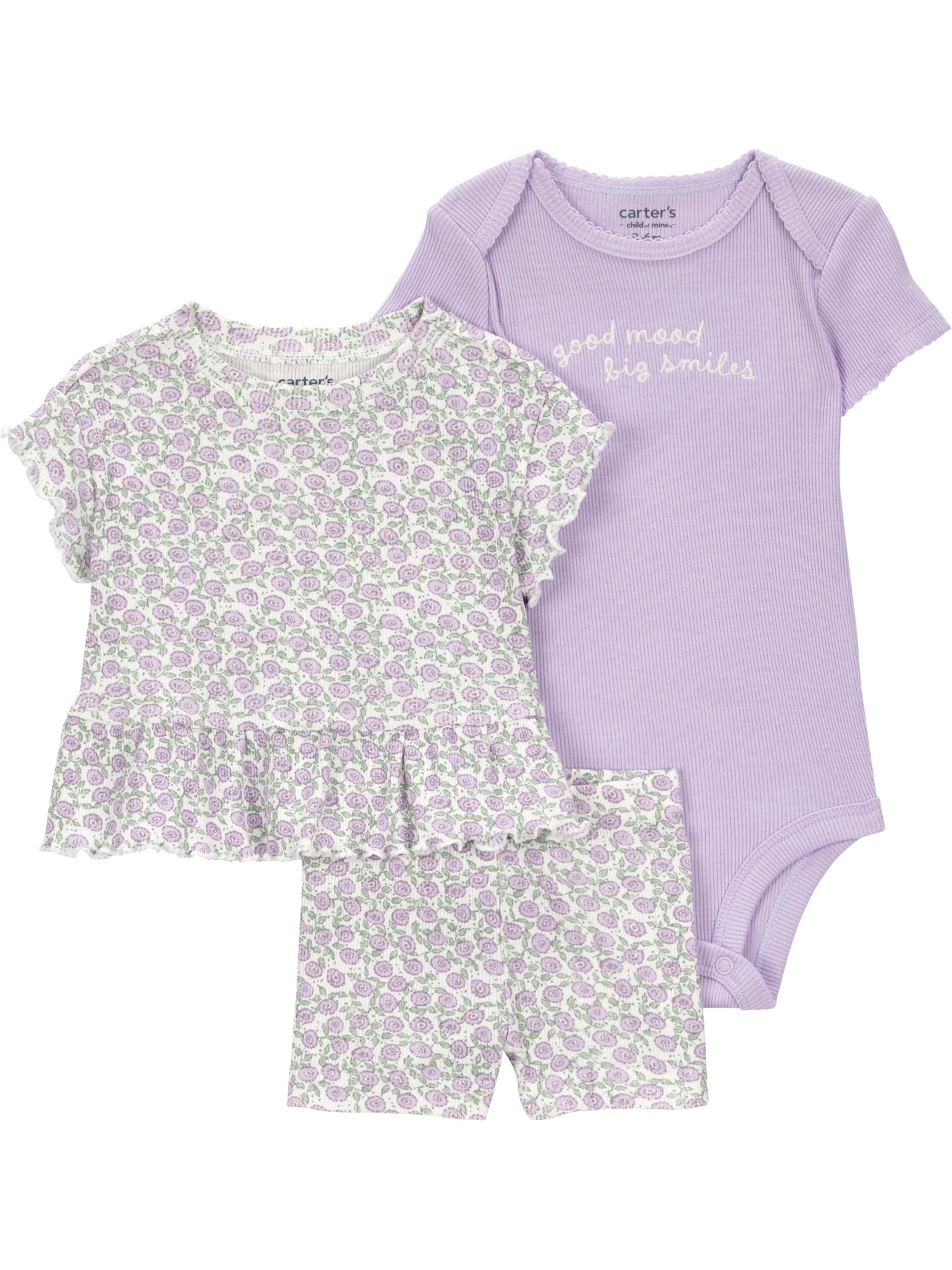 Carter's Child of Mine Baby Outfit Sets, 3-Piece, Sizes 0/3-24 Months | Walmart (US)
