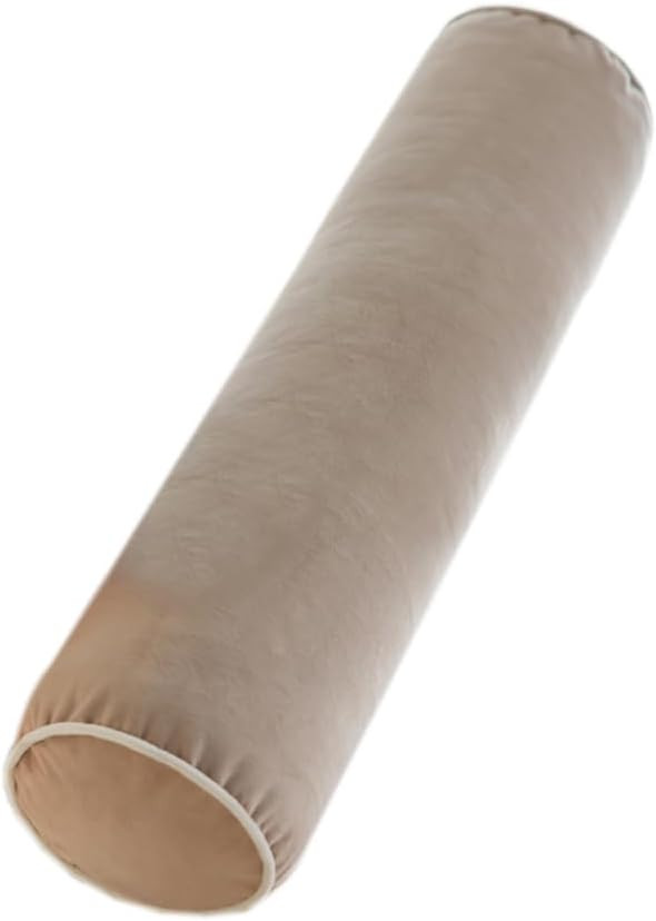 Velvet Soft Round Neck Pillow Washable Long Bolster Pillow Sofa Cervical Neck Roll Pillow Bed Cyl... | Amazon (US)