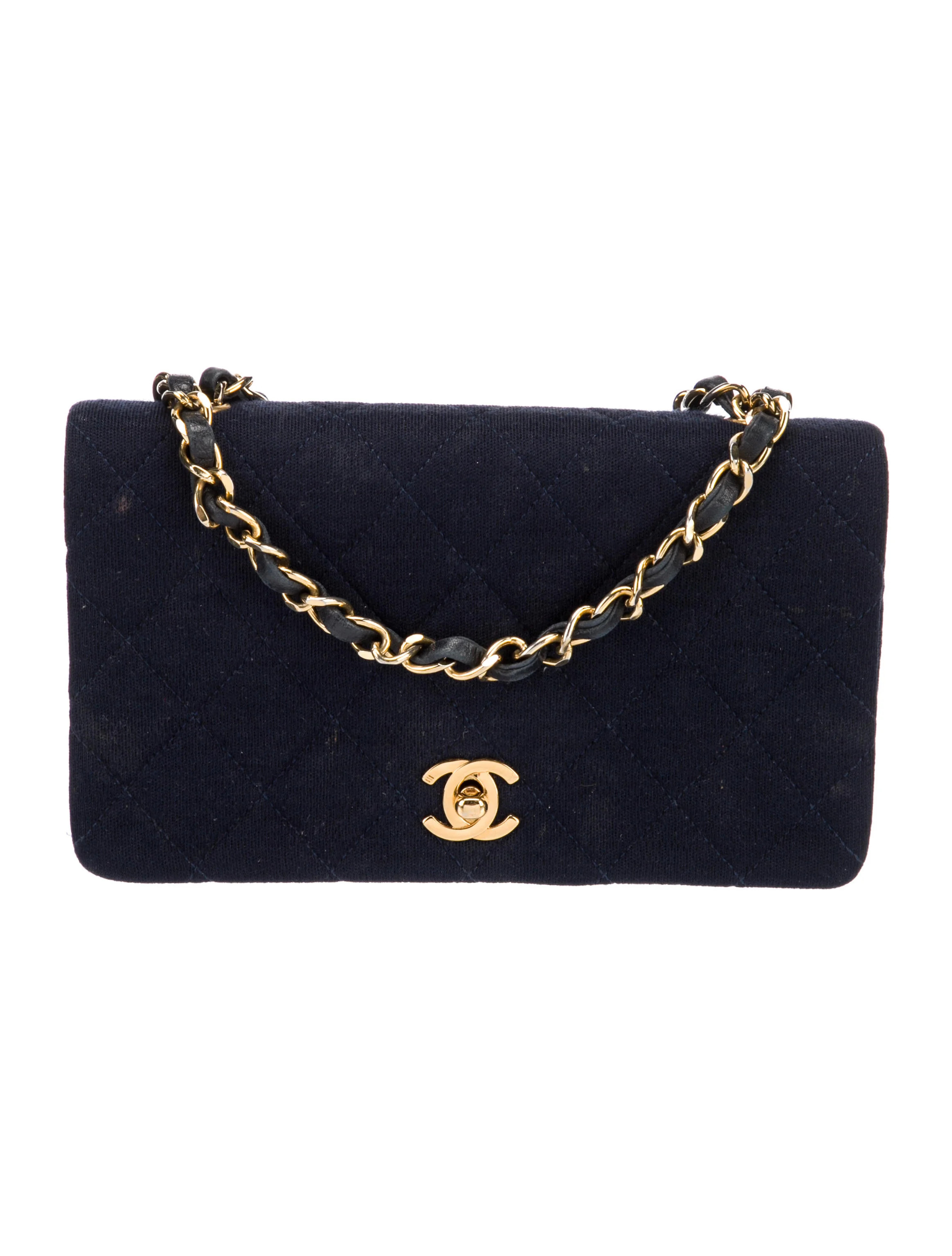 Mini Jersey Flap Bag | The RealReal