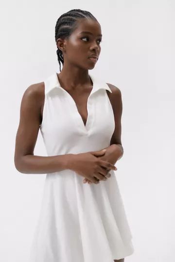 UO Alexa Sleeveless Polo Mini Dress | Urban Outfitters (US and RoW)