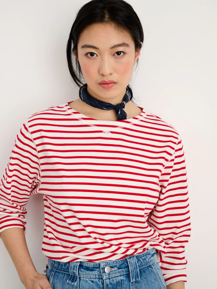 Beachside Tee in Stripe | Alex Mill