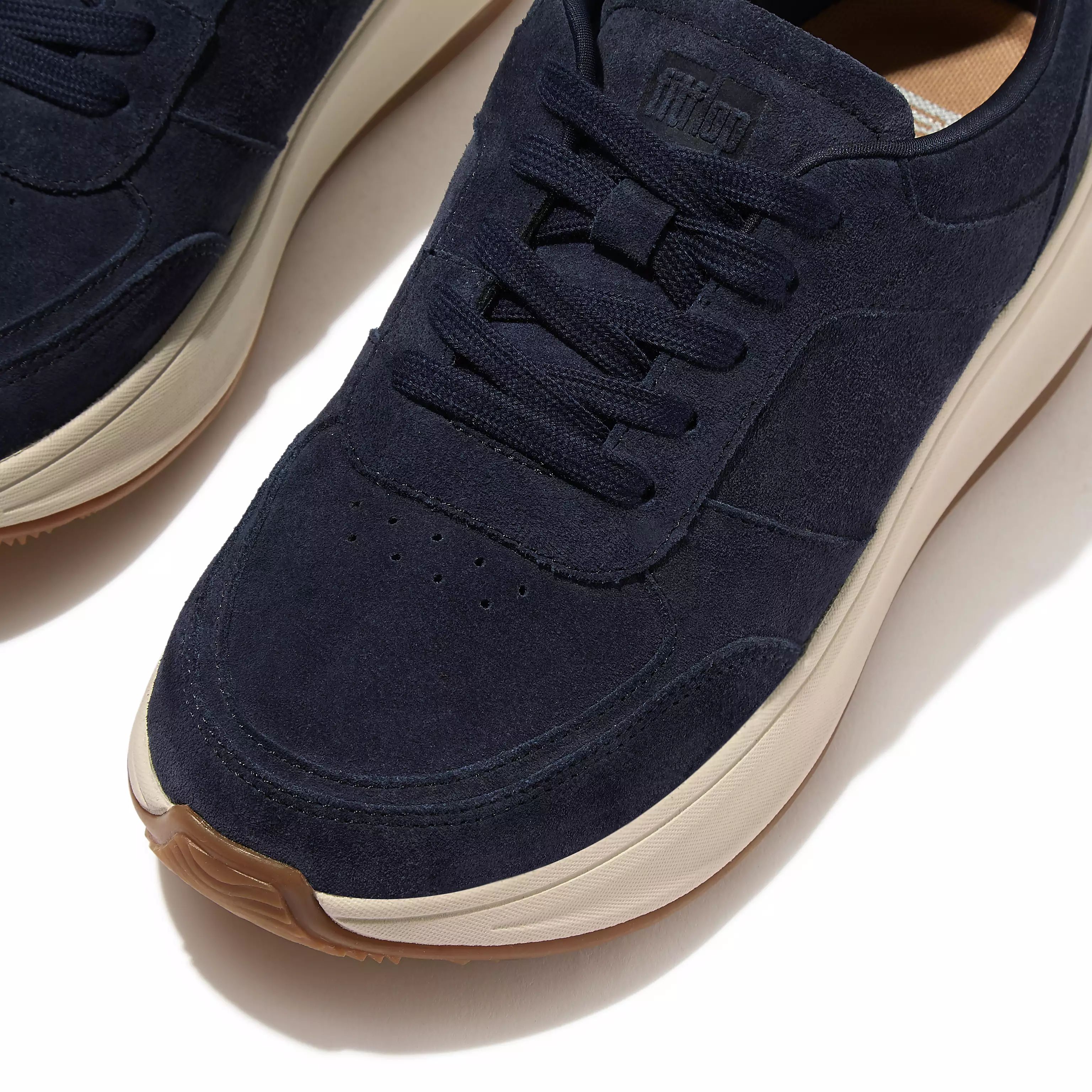F-MODE Suede Flatform Trainers | FitFlop (UK)