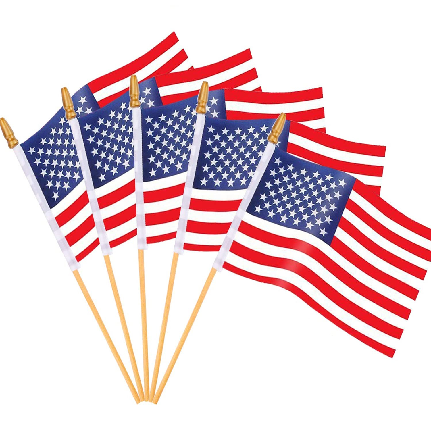 Small American Flags on Stick,65 American Flags Hand Held Mini US Flags for American Independence... | Amazon (US)