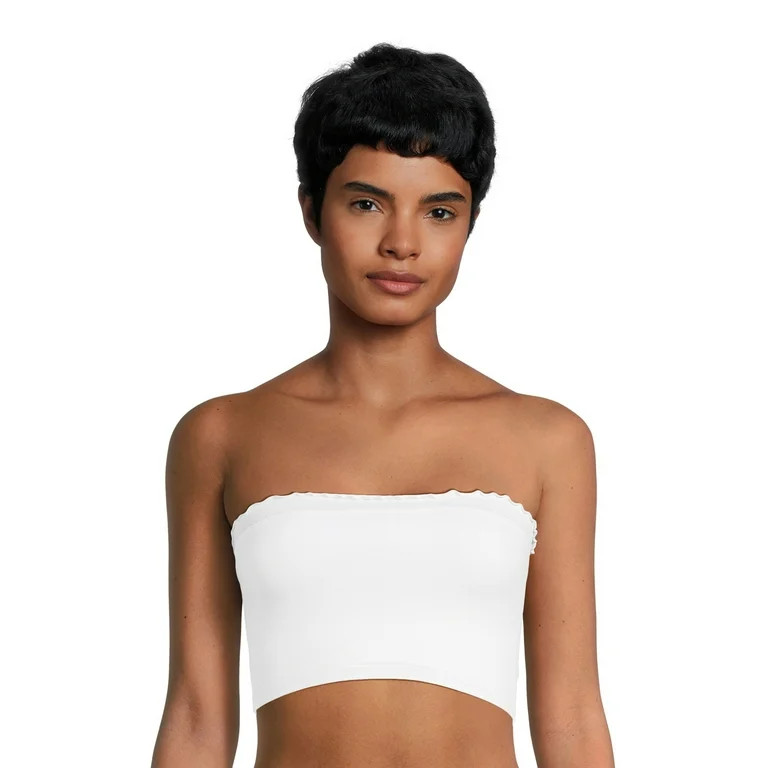 No Boundaries Juniors' Lettuce Edge Bandeau, Sizes S-3XL | Walmart (US)