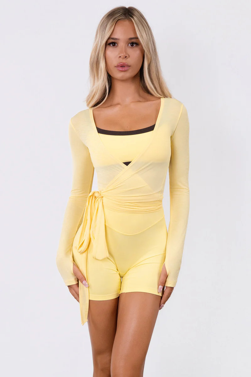 Vitality Flow Wrap Top - Vanilla | Vitality