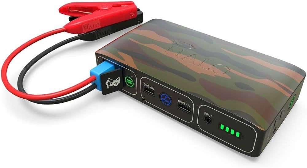 HALO Bolt 58830 mWh Portable Phone Laptop Charger Car Jump Starter with AC Outlet and Car Charger... | Amazon (US)