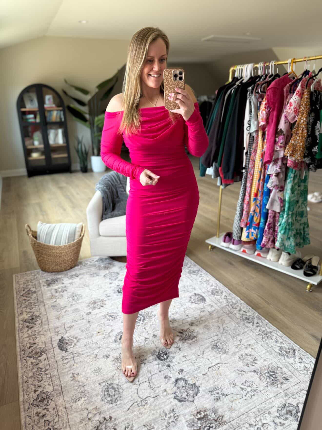 Pink wedding guest dress 

Spring outfit  midi dress  spring dress  heels  Amazon fashion 

#LTKootd #LTKWedding #LTKgrwm