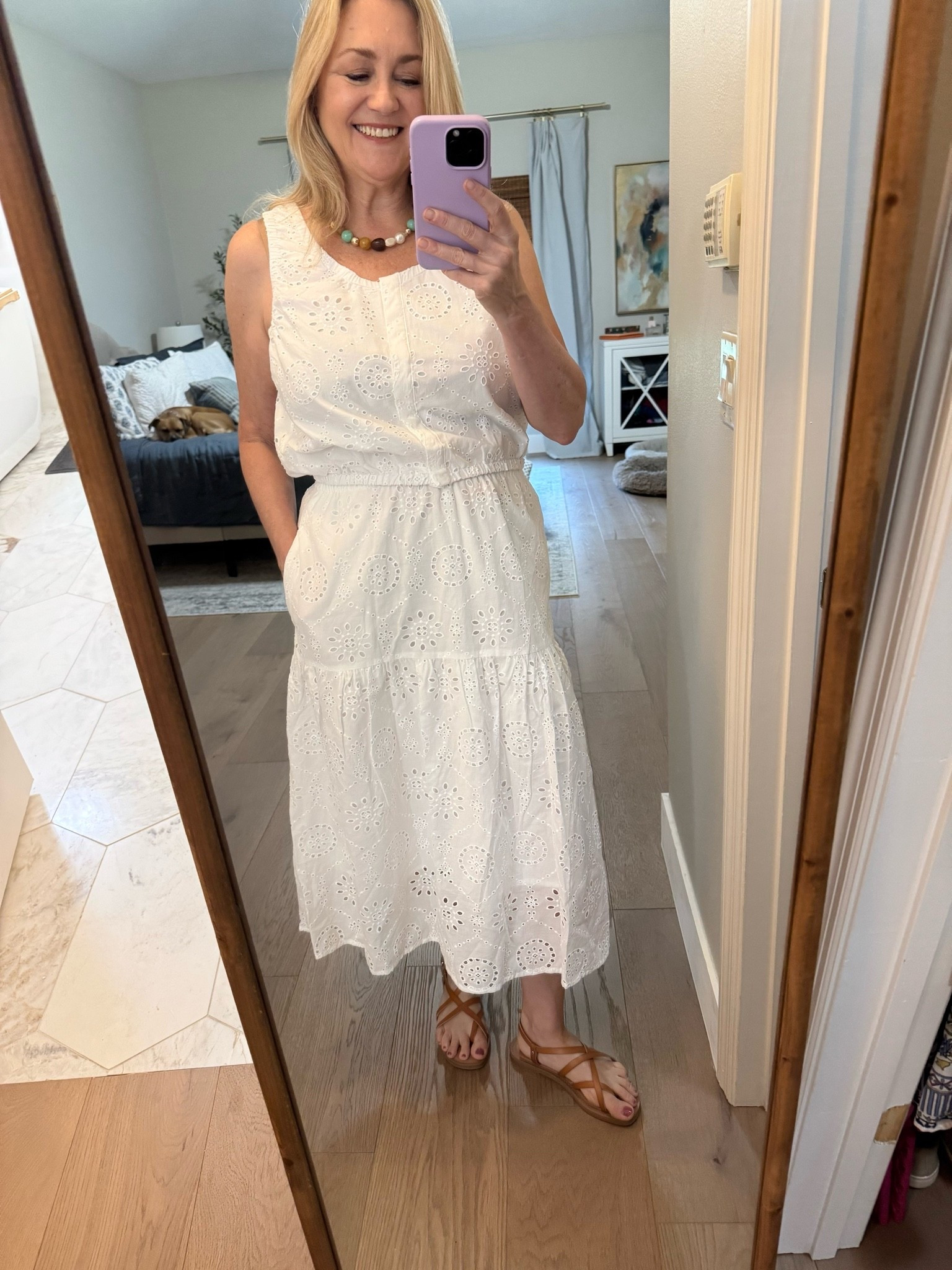 There’s nothing better than white eyelet for summer. This matching set is on sale. Today I’m wearing it to church and brunch. ￼

#LTKootd #LTKdayinmylife #LTKSeasonal