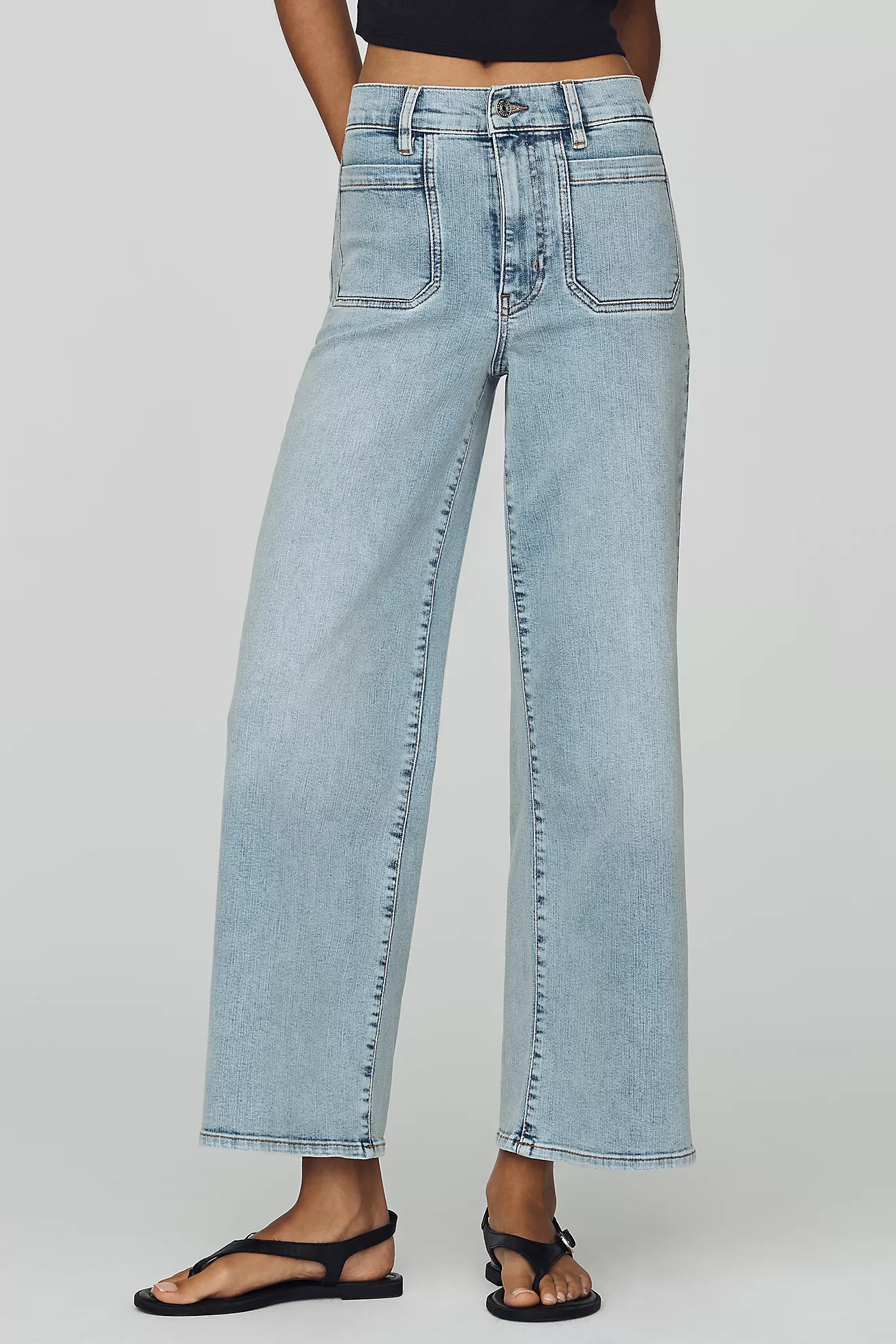 FRAME Le Pixie High-Rise Wide-Leg Jeans | Anthropologie (US)
