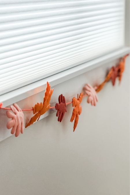 I love adding a little bit of seasonal festivity to the playroom with a little garland and these felt leaves are perfect for autumn and carry through Thanksgiving!

#LTKSeasonal #LTKkids