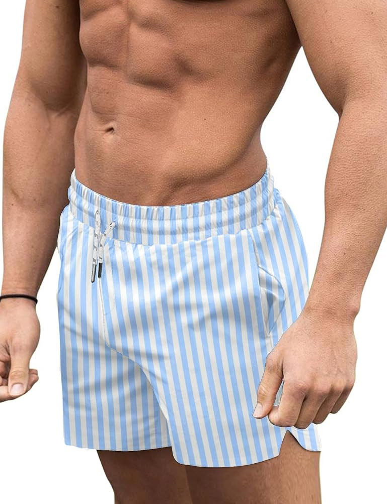 COOFANDY Men's Swim Trunks Quick Dry Board Shorts Swimsuit Swimwear Bathing Suit | Amazon (US)