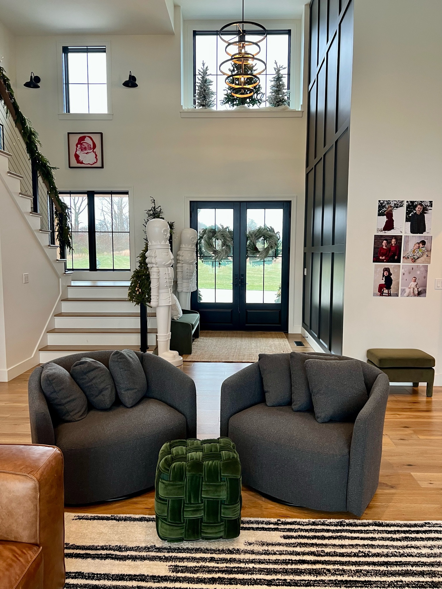 Entryway living room furniture. Swivel chairs, ottoman, bench. Lighting. Walmart. Target  

#LTKHome #LTKSeasonal #LTKHoliday