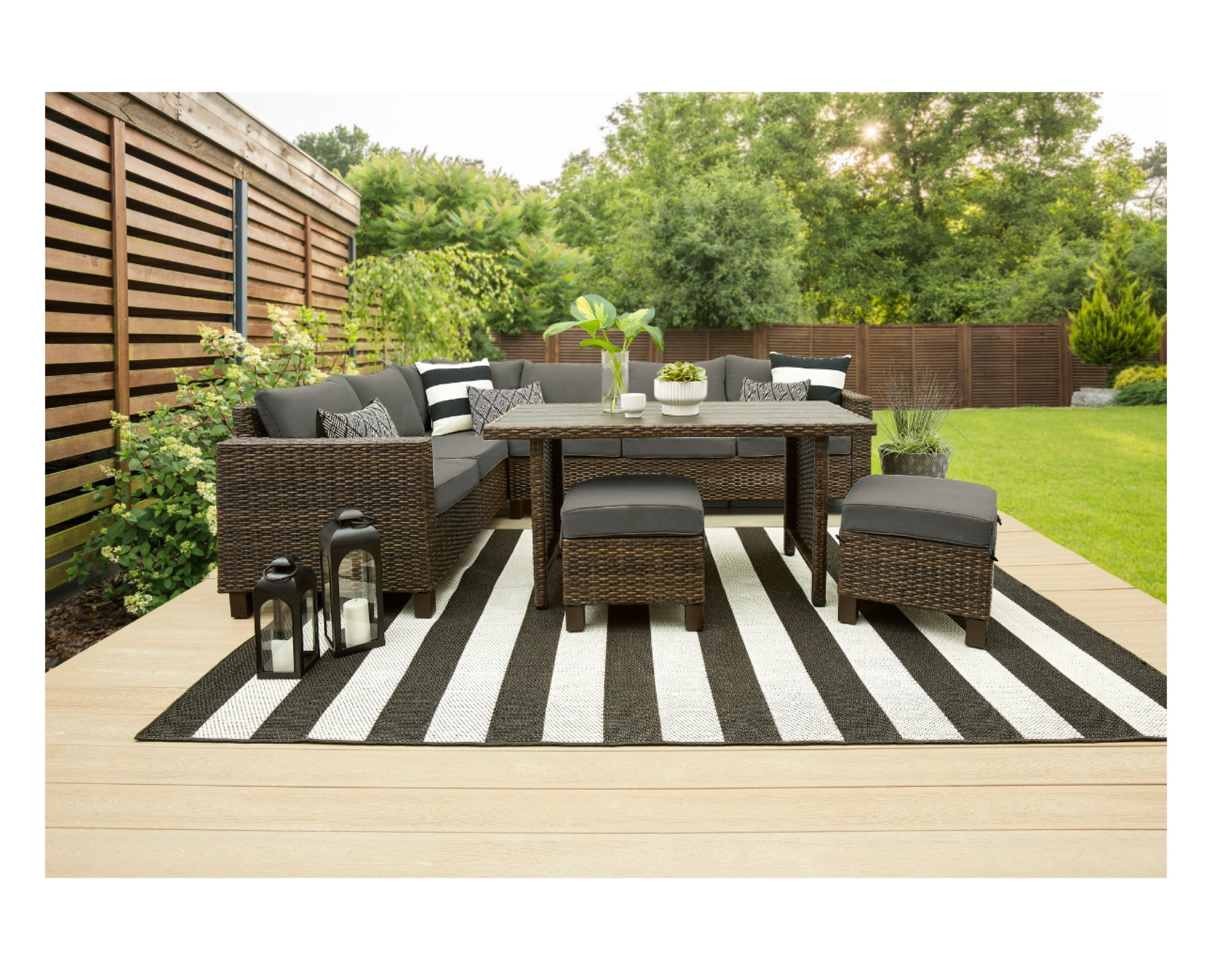 Better Homes & Gardens Brookbury 5-Piece Outdoor Patio Wicker Dining Sectional Set

#LTKhome #LTKsalealert #LTKSeasonal