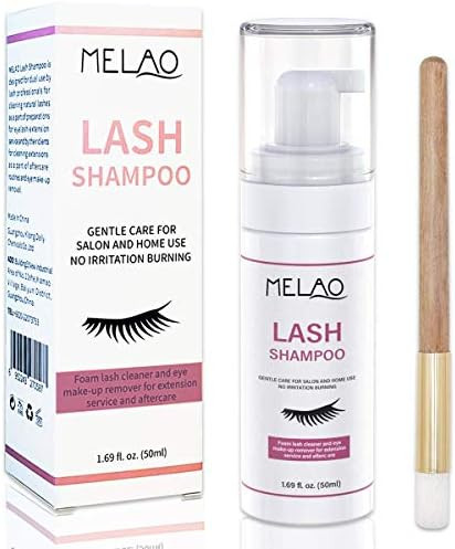 Eyelash Extension Cleanser Eyelid Foaming Cleanser Lash Foam Shampoo for Extensions, Oil, Paraben &  | Amazon (US)