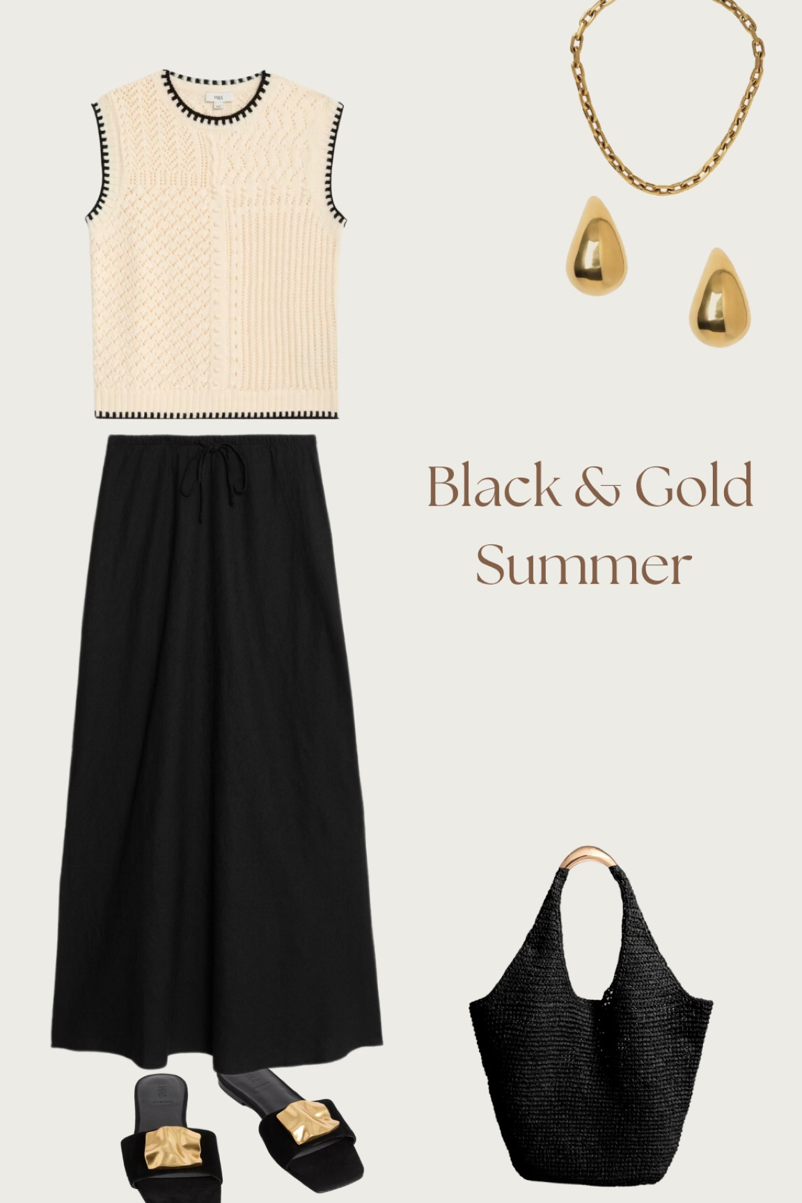 It’s the black and gold suede sandals that do it for me! This is a perfect work, weekend or holiday summer outfit! 

#LTKstyletip #LTKuk #LTKshoes