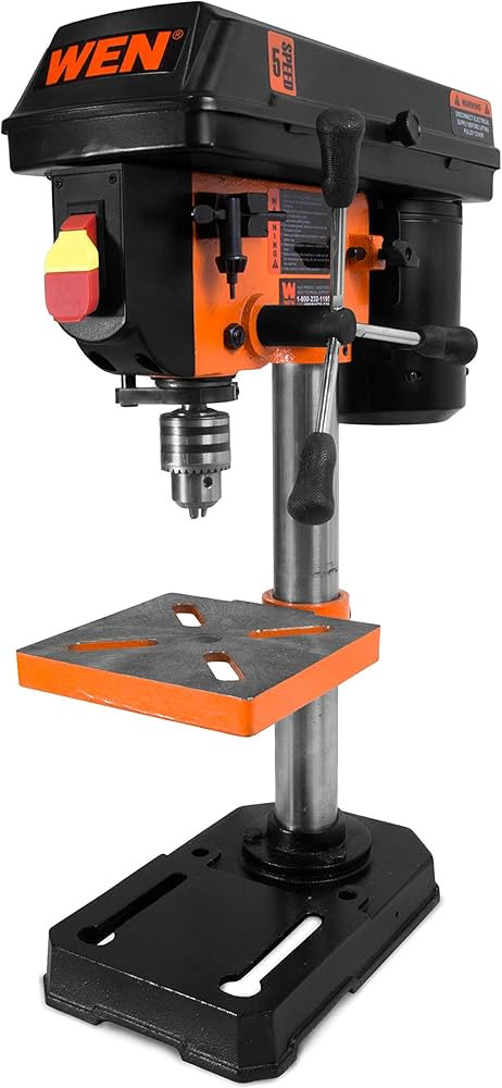 WEN 4208T 2.3-Amp 8-Inch 5-Speed Cast Iron Benchtop Drill Press,Black/Orange | Amazon (US)