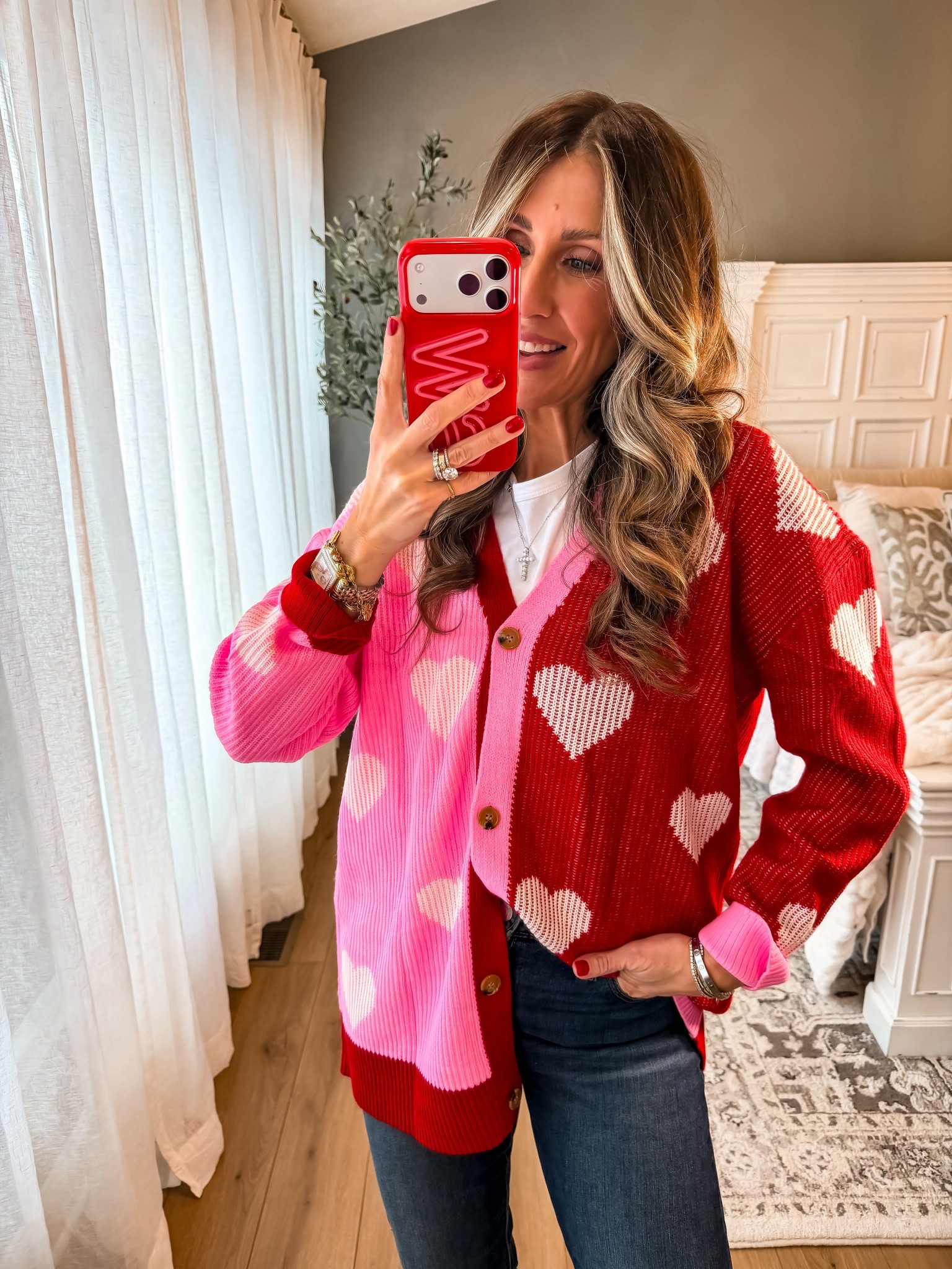 Love month edit 
Size medium sweater 

#LTKOver40 #LTKMidsize #LTKValentine