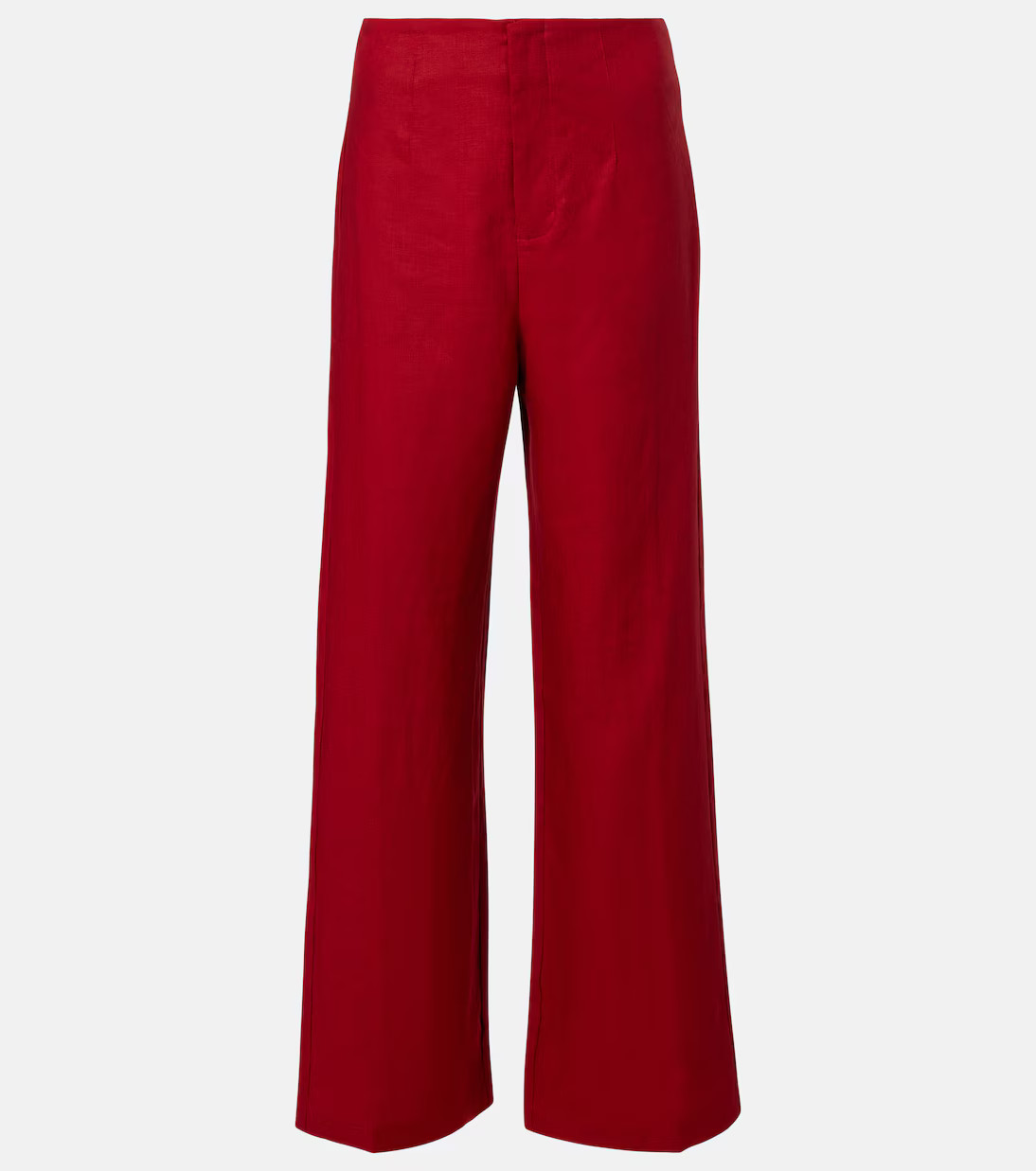 Isabel high-rise linen straight pants | Mytheresa (US/CA)